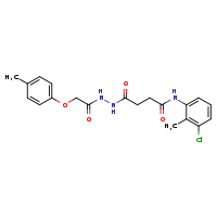 N-(3-chloro-2-methylphenyl)-4-[2-(4-methylphenoxy)acetohydrazido]-4-oxobutanamide