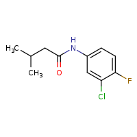 N-(3-chloro-4-fluorophenyl)-3-methylbutanamide