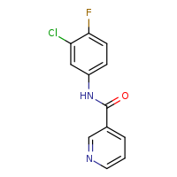 N-(3-chloro-4-fluorophenyl)pyridine-3-carboxamide