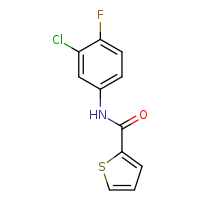 N-(3-chloro-4-fluorophenyl)thiophene-2-carboxamide