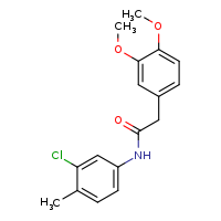 N-(3-chloro-4-methylphenyl)-2-(3,4-dimethoxyphenyl)acetamide