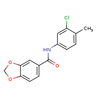 N-(3-chloro-4-methylphenyl)-2H-1,3-benzodioxole-5-carboxamide