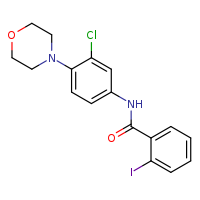 N-[3-chloro-4-(morpholin-4-yl)phenyl]-2-iodobenzamide
