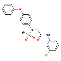 N-(3-chlorophenyl)-2-[N-(4-phenoxyphenyl)methanesulfonamido]acetamide