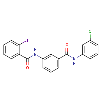 N-(3-chlorophenyl)-3-(2-iodobenzamido)benzamide