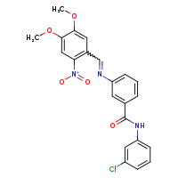 N-(3-chlorophenyl)-3-[(E)-[(4,5-dimethoxy-2-nitrophenyl)methylidene]amino]benzamide