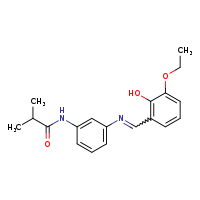 N-{3-[(E)-[(3-ethoxy-2-hydroxyphenyl)methylidene]amino]phenyl}-2-methylpropanamide