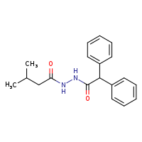 N'-(3-methylbutanoyl)-2,2-diphenylacetohydrazide