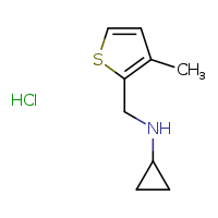 N-[(3-methylthiophen-2-yl)methyl]cyclopropanamine hydrochloride