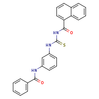 N-(3-{[(naphthalen-1-ylformamido)methanethioyl]amino}phenyl)benzamide
