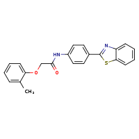 N-[4-(1,3-benzothiazol-2-yl)phenyl]-2-(2-methylphenoxy)acetamide