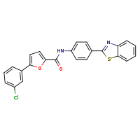 N-[4-(1,3-benzothiazol-2-yl)phenyl]-5-(3-chlorophenyl)furan-2-carboxamide