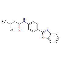 N-[4-(1,3-benzoxazol-2-yl)phenyl]-3-methylbutanamide