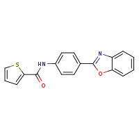 N-[4-(1,3-benzoxazol-2-yl)phenyl]thiophene-2-carboxamide