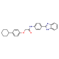 N-[4-(1H-1,3-benzodiazol-2-yl)phenyl]-2-(4-cyclohexylphenoxy)acetamide