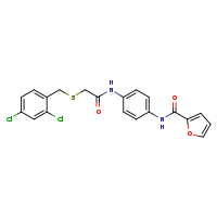 N-[4-(2-{[(2,4-dichlorophenyl)methyl]sulfanyl}acetamido)phenyl]furan-2-carboxamide