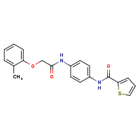 N-{4-[2-(2-methylphenoxy)acetamido]phenyl}thiophene-2-carboxamide