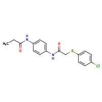 N-(4-{2-[(4-chlorophenyl)sulfanyl]acetamido}phenyl)propanamide