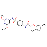 N-{4-[(2,6-dimethoxypyrimidin-4-yl)sulfamoyl]phenyl}-2-(2,5-dimethylphenoxy)acetamide