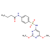 N-{4-[(2,6-dimethoxypyrimidin-4-yl)sulfamoyl]phenyl}butanamide