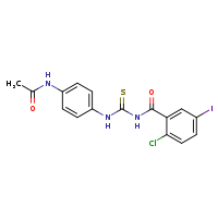 N-[4-({[(2-chloro-5-iodophenyl)formamido]methanethioyl}amino)phenyl]acetamide