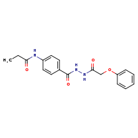 N-{4-[(2-phenoxyacetohydrazido)carbonyl]phenyl}propanamide