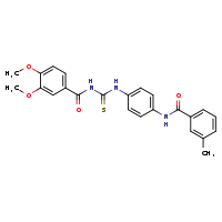 N-[4-({[(3,4-dimethoxyphenyl)formamido]methanethioyl}amino)phenyl]-3-methylbenzamide