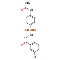 N-{4-[(3-chlorophenyl)formohydrazidosulfonyl]phenyl}acetamide