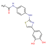 N-(4-{[4-(3,4-dihydroxyphenyl)-1,3-thiazol-2-yl]amino}phenyl)acetamide