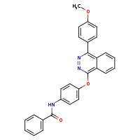 N-(4-{[4-(4-methoxyphenyl)phthalazin-1-yl]oxy}phenyl)benzamide