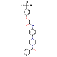 N-[4-(4-benzoylpiperazin-1-yl)phenyl]-2-(4-tert-butylphenoxy)acetamide