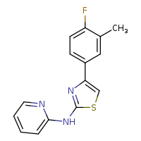 N-[4-(4-fluoro-3-methylphenyl)-1,3-thiazol-2-yl]pyridin-2-amine