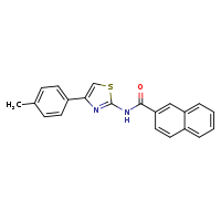 N-[4-(4-methylphenyl)-1,3-thiazol-2-yl]naphthalene-2-carboxamide