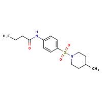N-[4-(4-methylpiperidin-1-ylsulfonyl)phenyl]butanamide
