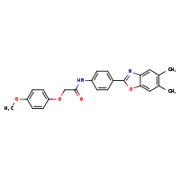N-[4-(5,6-dimethyl-1,3-benzoxazol-2-yl)phenyl]-2-(4-methoxyphenoxy)acetamide