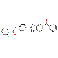 N-[4-(5-benzoyl-1H-1,3-benzodiazol-2-yl)phenyl]-2-chlorobenzamide