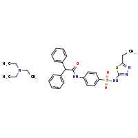 N-{4-[(5-ethyl-1,3,4-thiadiazol-2-yl)sulfamoyl]phenyl}-2,2-diphenylacetamide; triethylamine