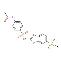N-{4-[(6-methanesulfonyl-1,3-benzothiazol-2-yl)sulfamoyl]phenyl}acetamide