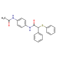 N-(4-acetamidophenyl)-2-phenyl-2-(phenylsulfanyl)acetamide