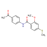 N-(4-acetylphenyl)-2-methoxy-4-(methylsulfanyl)benzamide