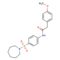 N-[4-(azepane-1-sulfonyl)phenyl]-2-(4-methoxyphenyl)acetamide