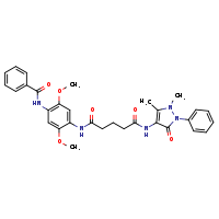 N'-(4-benzamido-2,5-dimethoxyphenyl)-N-(1,5-dimethyl-3-oxo-2-phenylpyrazol-4-yl)pentanediamide