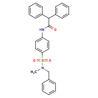 N-{4-[benzyl(methyl)sulfamoyl]phenyl}-2,2-diphenylacetamide