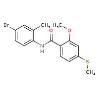 N-(4-bromo-2-methylphenyl)-2-methoxy-4-(methylsulfanyl)benzamide