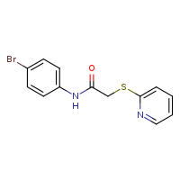 N-(4-bromophenyl)-2-(pyridin-2-ylsulfanyl)acetamide