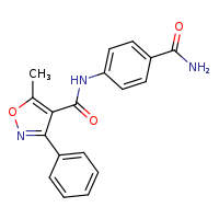 N-(4-carbamoylphenyl)-5-methyl-3-phenyl-1,2-oxazole-4-carboxamide