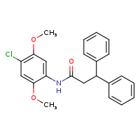 N-(4-chloro-2,5-dimethoxyphenyl)-3,3-diphenylpropanamide