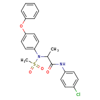 N-(4-chlorophenyl)-2-[N-(4-phenoxyphenyl)methanesulfonamido]propanamide
