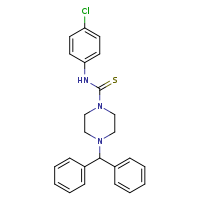N-(4-chlorophenyl)-4-(diphenylmethyl)piperazine-1-carbothioamide