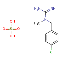 N-[(4-chlorophenyl)methyl]-N-methylguanidine; sulfuric acid